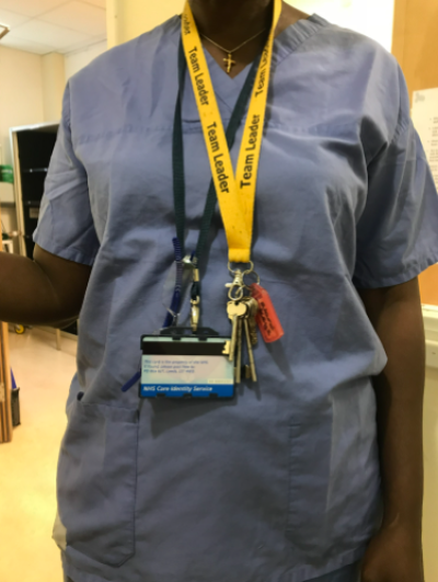 Mary Onuoha seen working at South London's Croydon University Hospital in this undated photo.